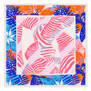 spring leaves silk blend scarf, view 3 - MRSLM