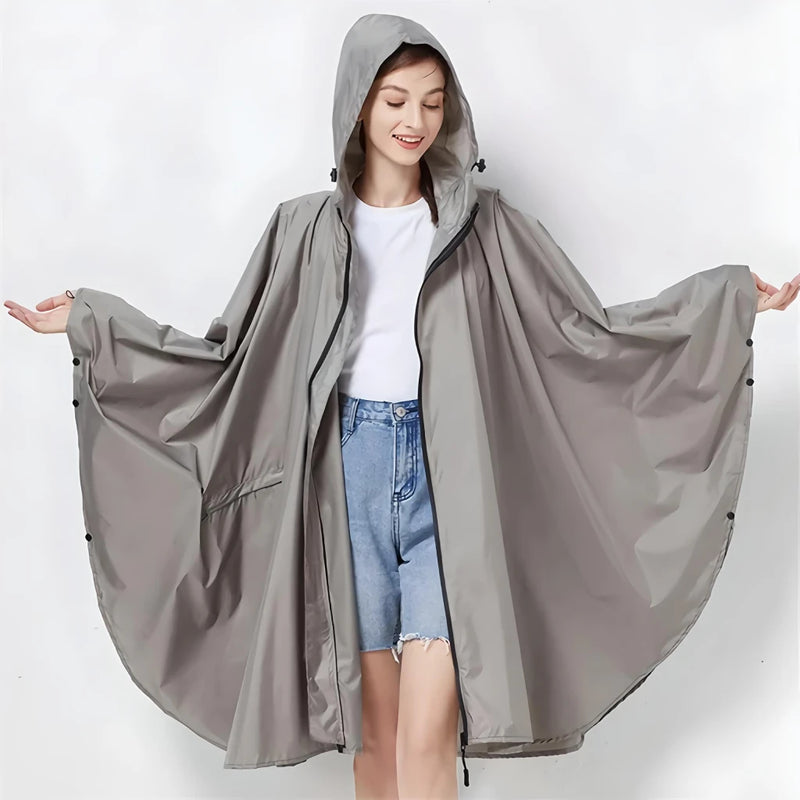 waterproof rain poncho for men and women, view 4 - MRSLM