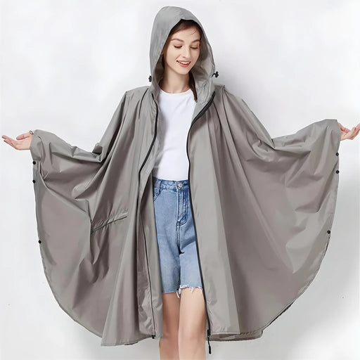 waterproof rain poncho for men and women, view 4 - MRSLM