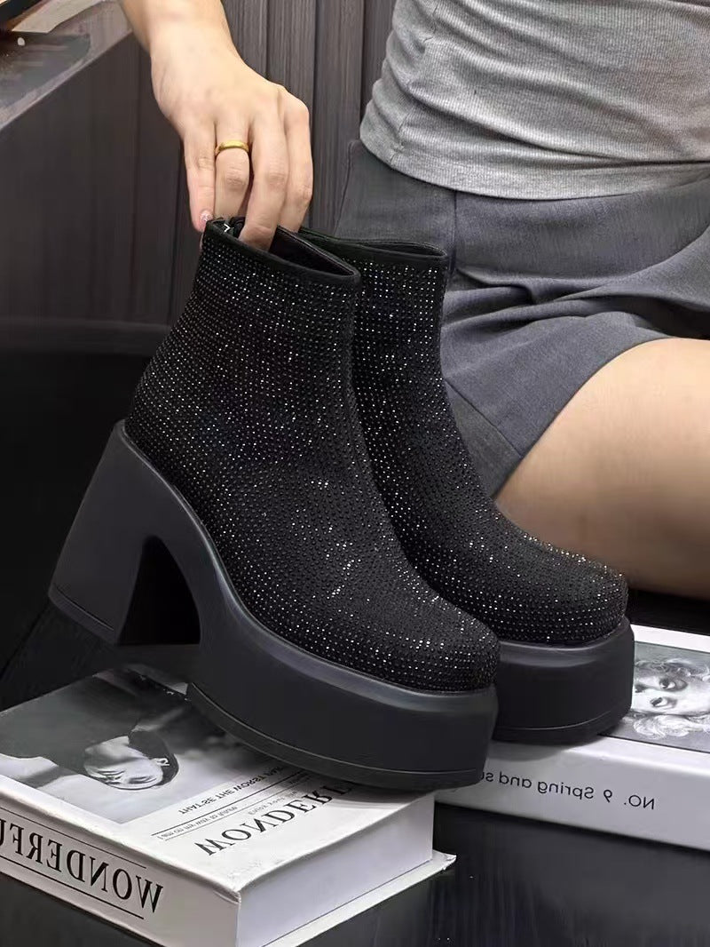 women's platform booties, view 6 - MRSLM