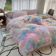 milk fiber bed skirt set, view 6 - MRSLM