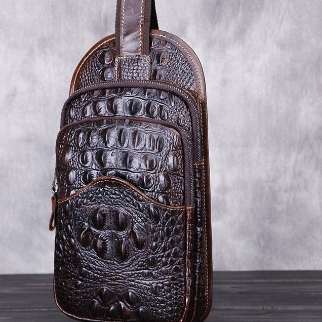 men's waxed cowhide satchel - MRSLM