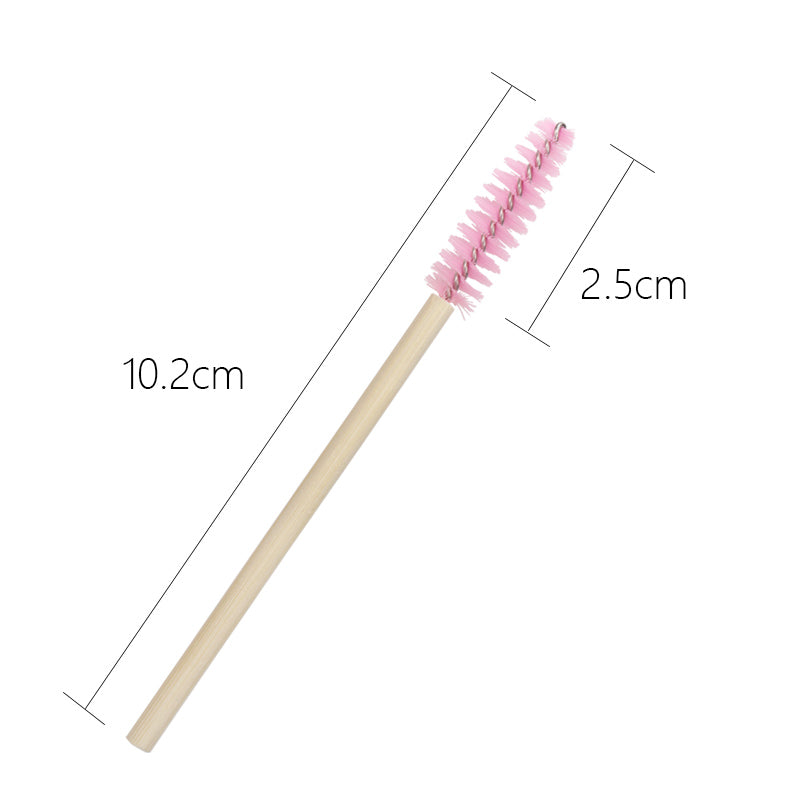 disposable bamboo eyebrow and eyelash brushes, view 6 - MRSLM