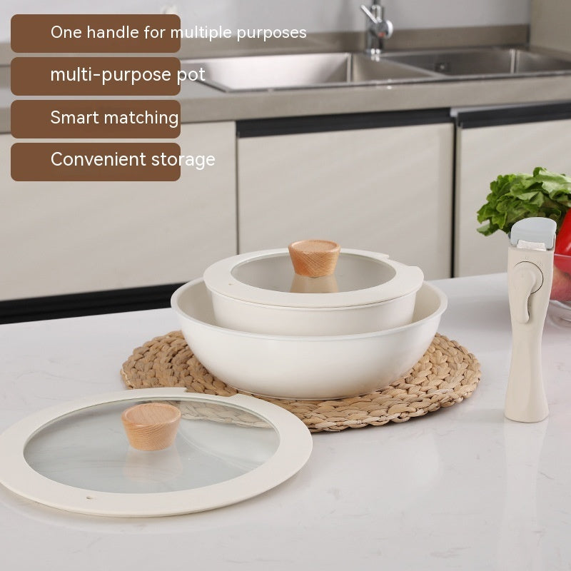 detachable non-stick cookware set, view 3 - MRSLM