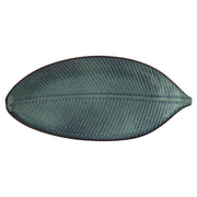 Japanese leaf-shaped ceramic plate, view 4 - MRSLM