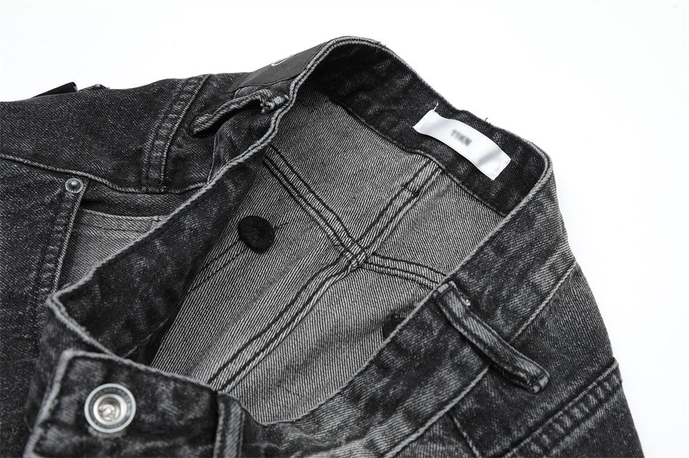 Tie-dye Worn Jeans Men