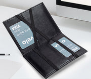 flip card holder leather wallet, view 5 - MRSLM