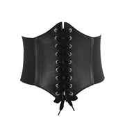 Wide faux leather corset belt, view 11 - MRSLM