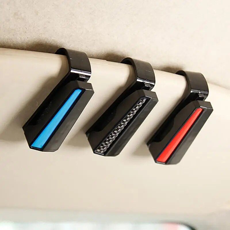 car sun visor sunglass and card clip, view 5 - MRSLM