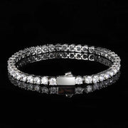 hip hop tennis chain bracelet, view 2 - MRSLM