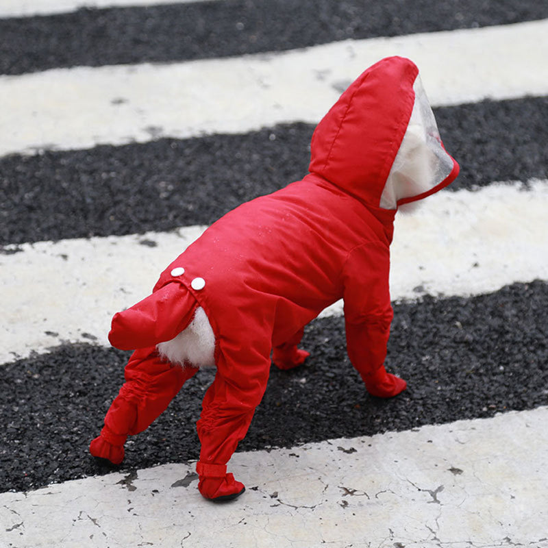 waterproof dog raincoat, view 8 - MRSLM