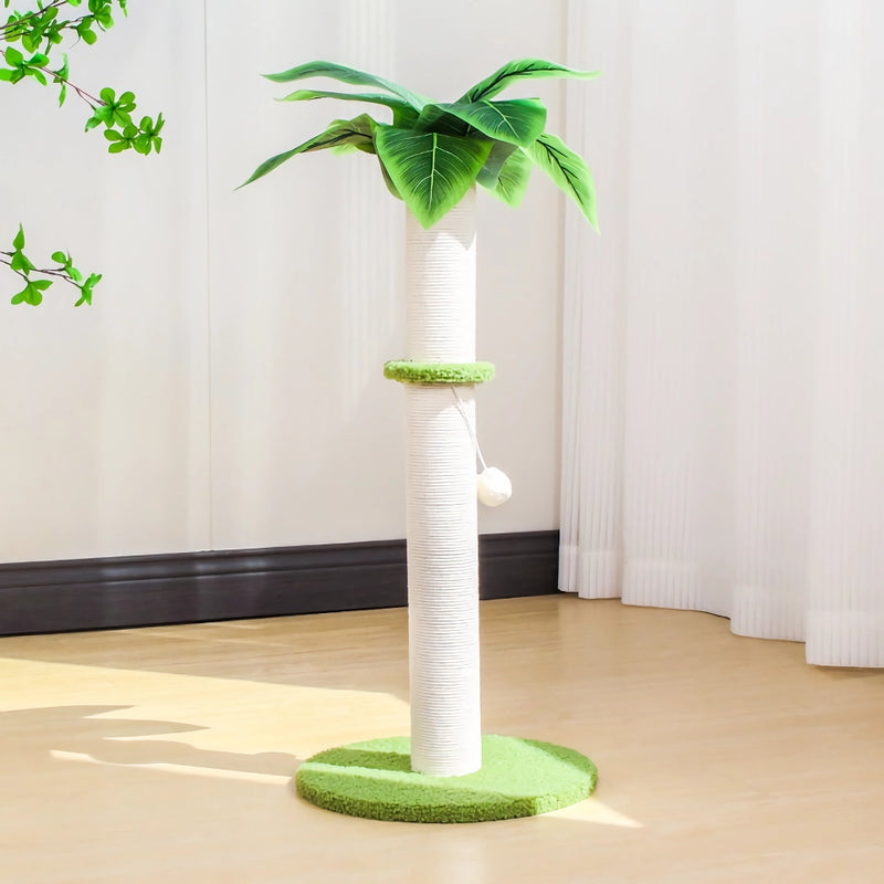 Cat scratching post with hanging balls, view 6 - MRSLM