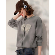 women's 3d dragonfly sweatshirt, view 3 - MRSLM