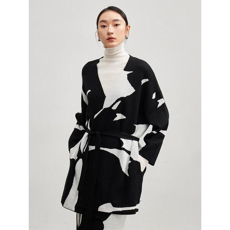 long cardigan sweater, view 2 - MRSLM