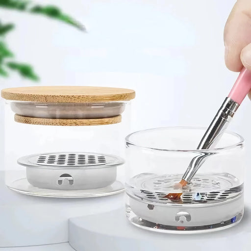 glass cleaning cup for nail art tools - MRSLM
