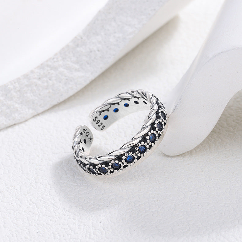 S925 silver small design ring, view 5 - MRSLM