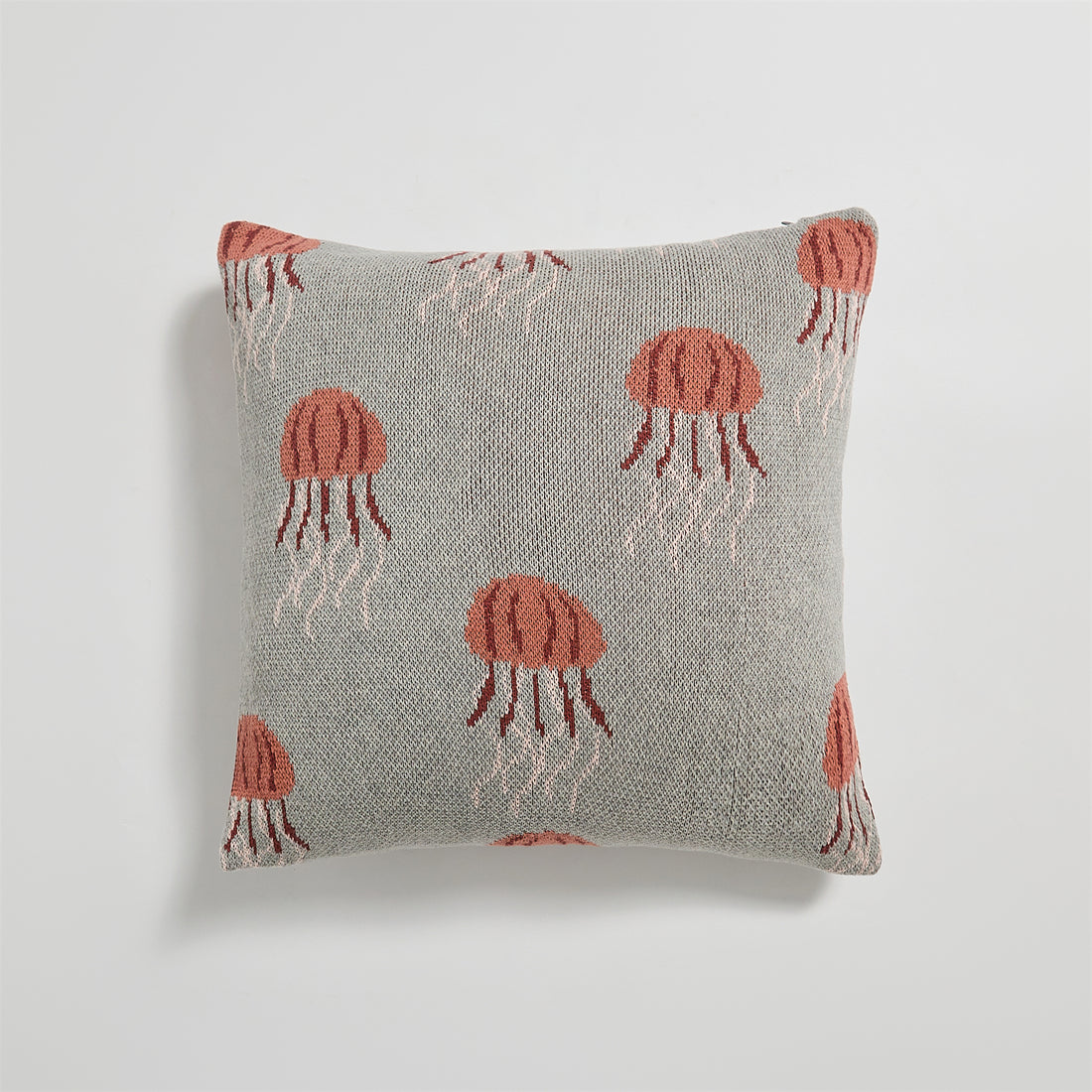 Elegant Jellyfish Pattern Knitted Cotton Pillow Cover