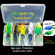 topwater frog soft lure set, view 2 - MRSLM