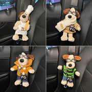 cartoon dog plush seat belt protector, view 15 - MRSLM