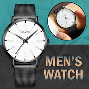 men's ultra thin quartz watch, view 9 - MRSLM