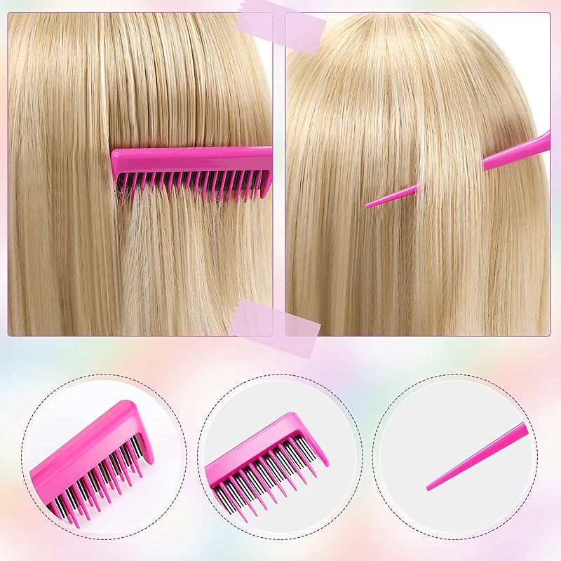 8-piece hair styling comb set, view 7 - MRSLM