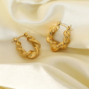 Croissant hoop earrings, view 6 - MRSLM