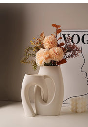 ceramic abstract vase, view 8 - MRSLM