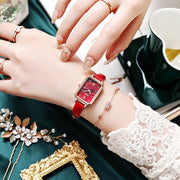 women's square dial watch, view 8 - MRSLM