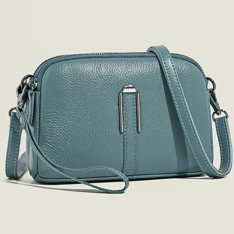 Genuine leather women's handbag, view 7 - MRSLM