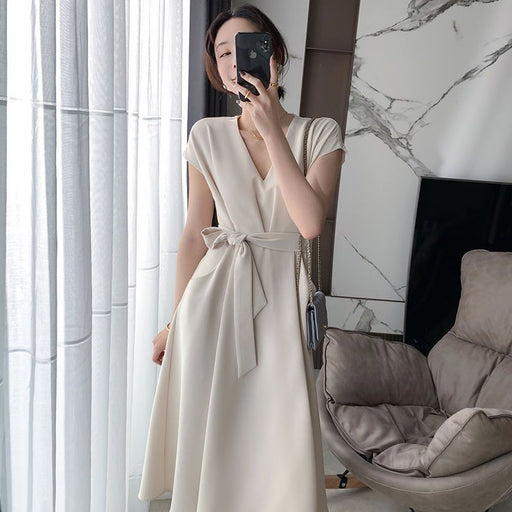 High waist A-line summer dress - MRSLM