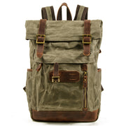 canvas outdoor travel backpack, view 7 - MRSLM