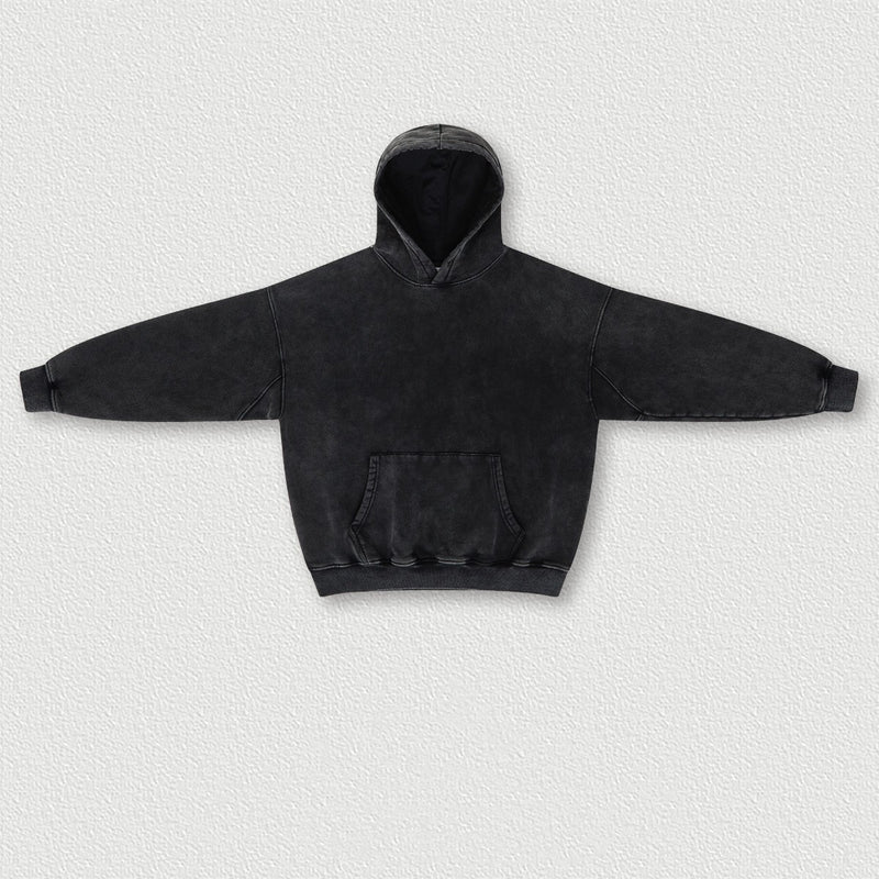 washed padded hooded sweatshirt, view 6 - MRSLM