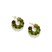 resin twist hoop earrings, view 4 - MRSLM