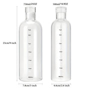 transparent plastic time marker water bottle, view 8 - MRSLM