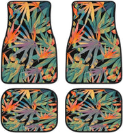 plant print universal car floor mats, view 2 - MRSLM