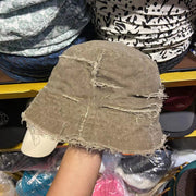 washed cotton bucket hat for women, view 3 - MRSLM