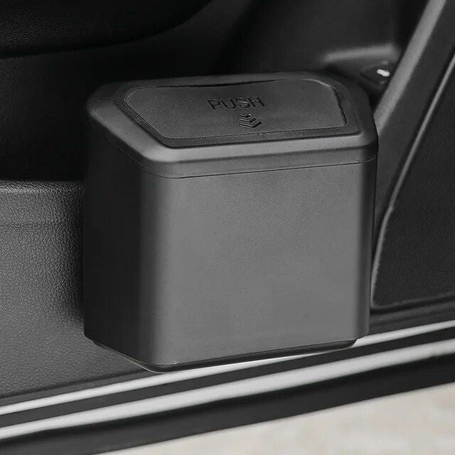 compact pressing car trash bin, view 2 - MRSLM