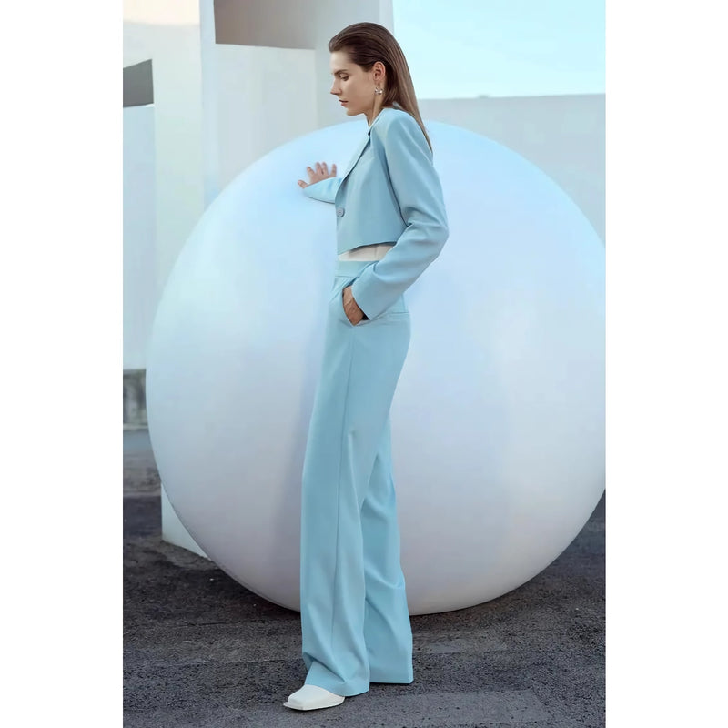 minimalist straight-leg pants for women, view 6 - MRSLM