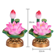 colorful lotus lamp pair, view 5 - MRSLM