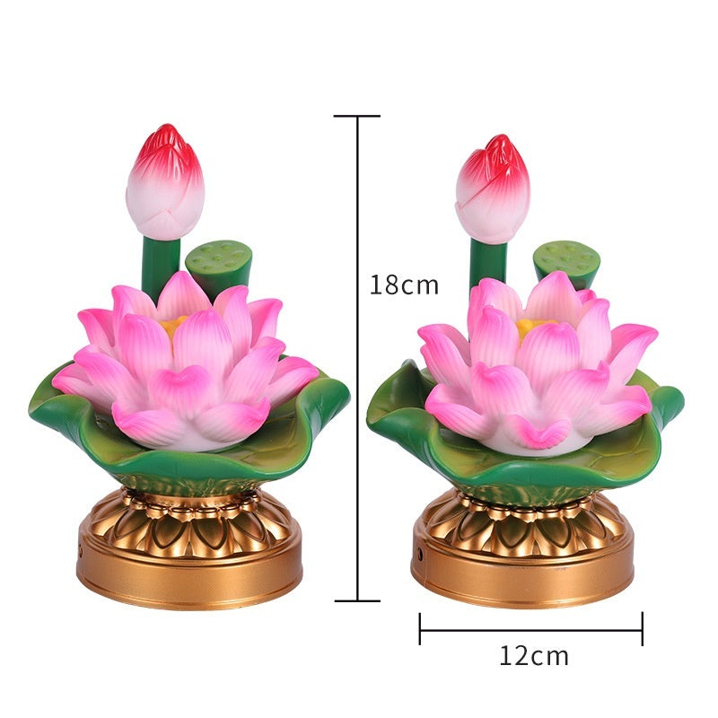colorful lotus lamp pair, view 5 - MRSLM