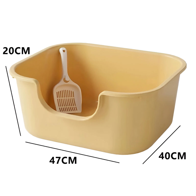 leak proof cat litter basin, view 4 - MRSLM