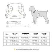 quick release dog collar harness and leash set, view 11 - MRSLM