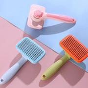self-cleaning dog and cat grooming brush, view 10 - MRSLM