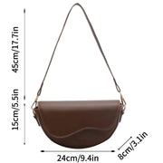 women's vintage pu leather chain crossbody bag, view 10 - MRSLM