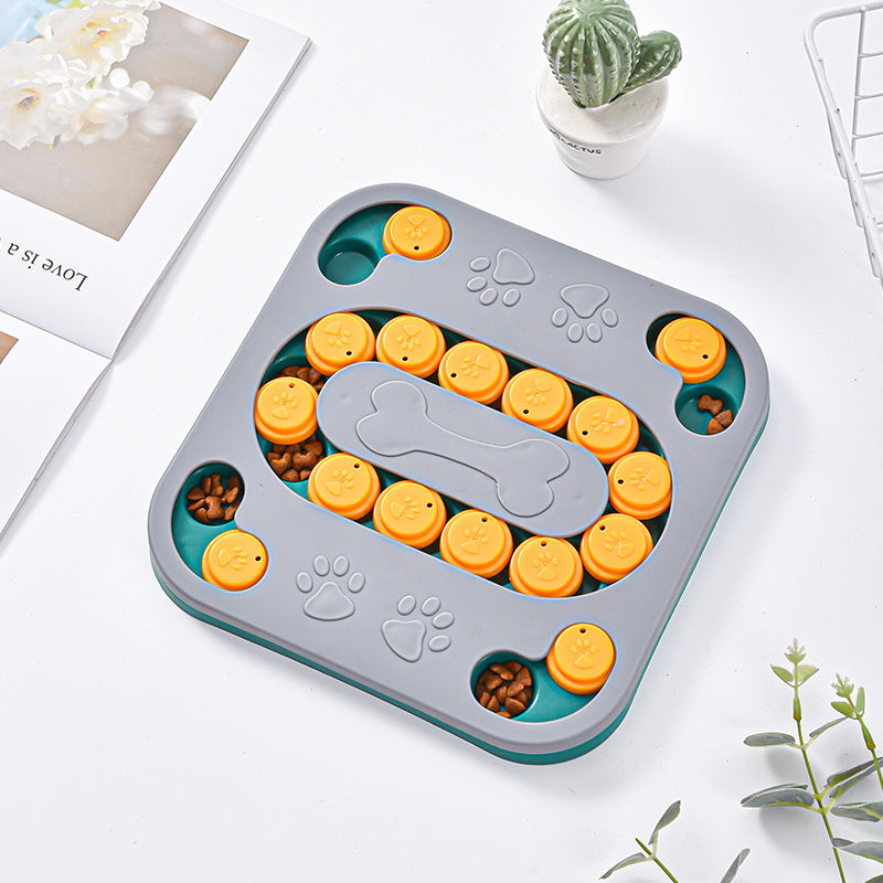 dog puzzle slow feeder bowl, view 6 - MRSLM