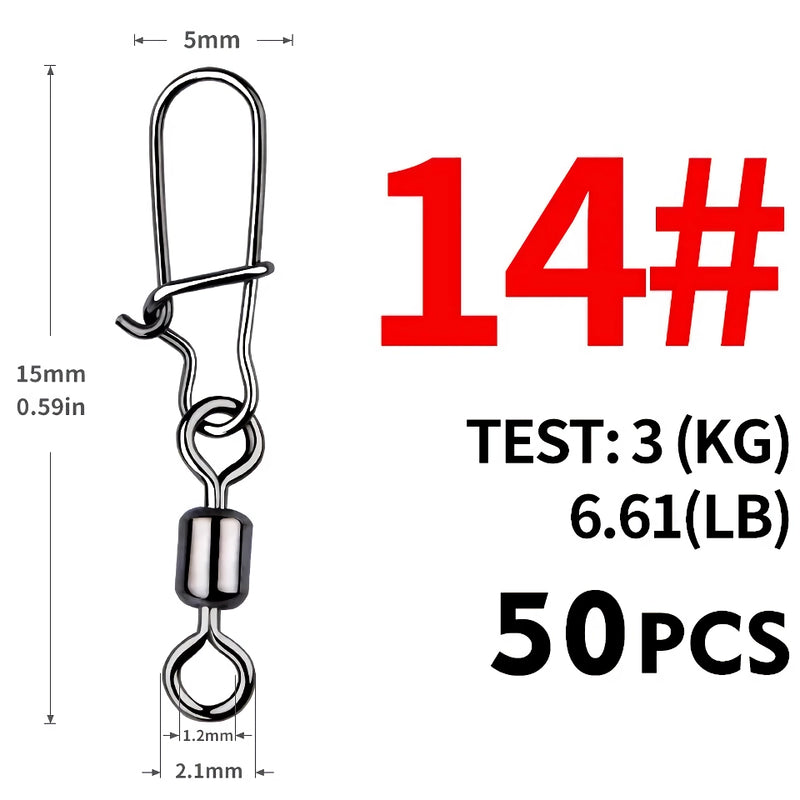 pike fishing stainless steel swivel connectors, view 6 - MRSLM