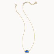gold-plated crystal pendant necklace, view 10 - MRSLM