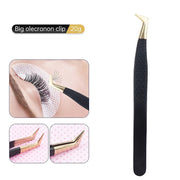 stainless steel eyelash tweezers, view 4 - MRSLM