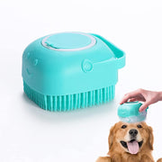 silicone dog bath brush, view 3 - MRSLM