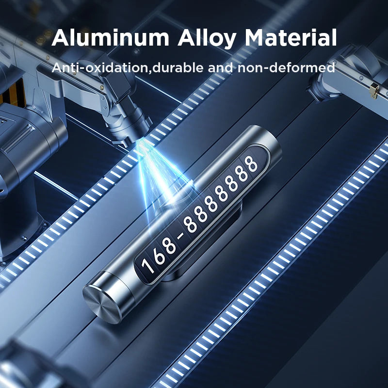 aluminium alloy double number parking plate, view 8 - MRSLM
